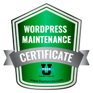 Wordpress Maintenance Certificate